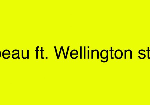 ORIPEAU × Wellington Street